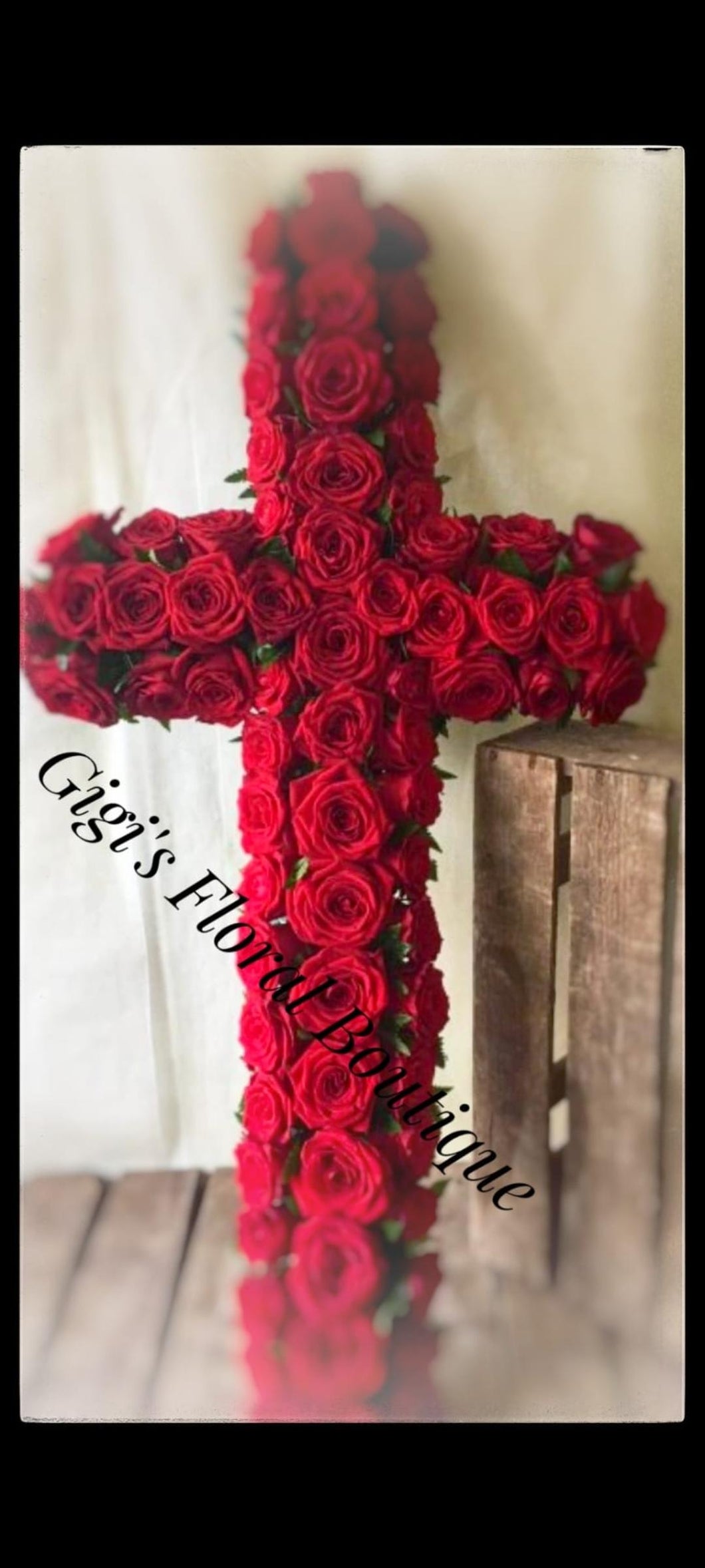 Gigi's Rose Sympathy Cross